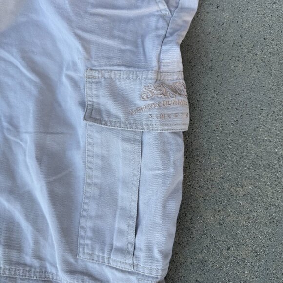 SouthPole VTG Mens Cargo Shorts Size 36 Tan 7 Pockets Y2K HipHop‎ Grunge Baggy - Picture 12 of 13
